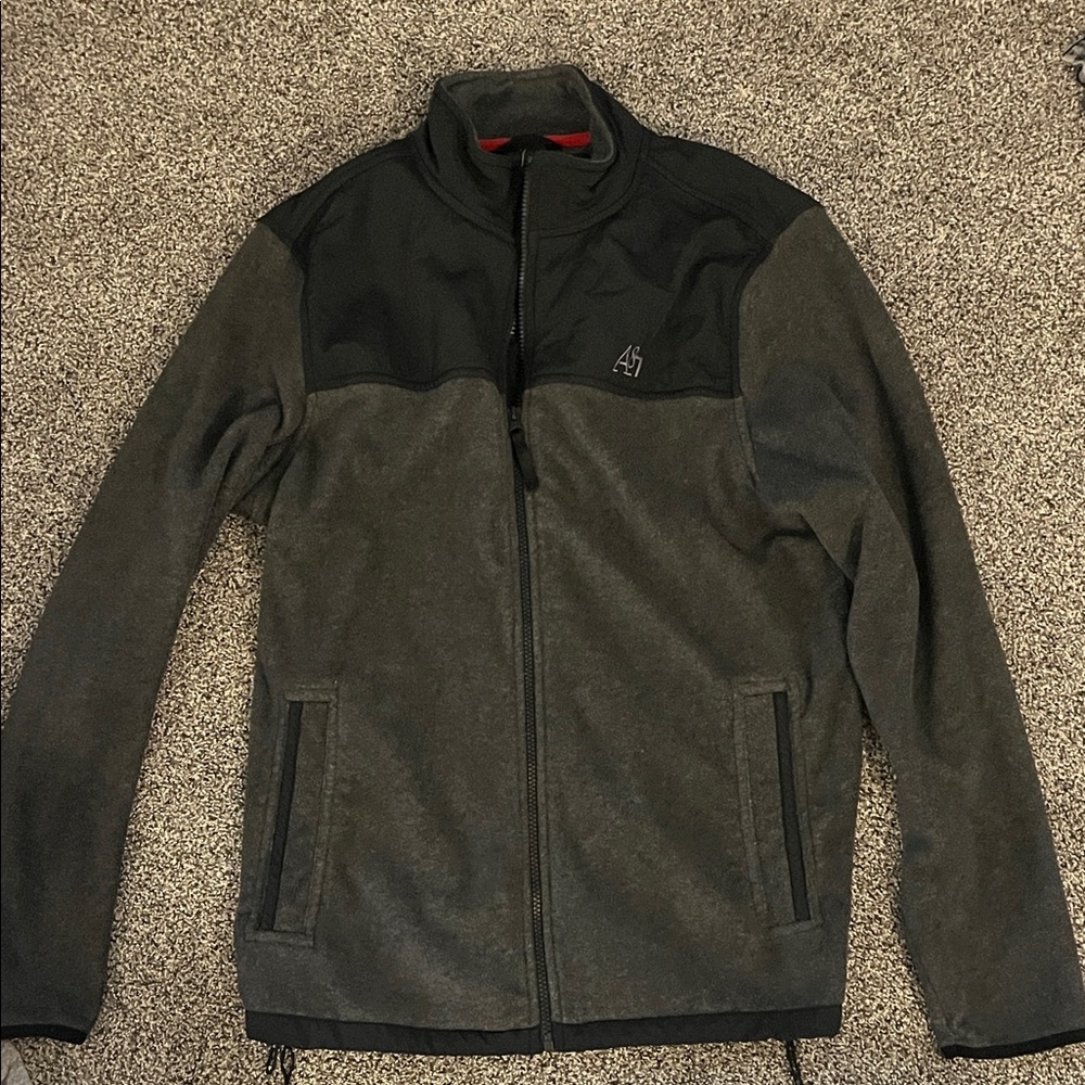 Aeropostale Men's Black and Dark Gray Jacket